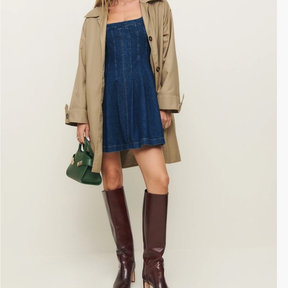 Reformation A-line denim dress NWT - Picture 6 of 8